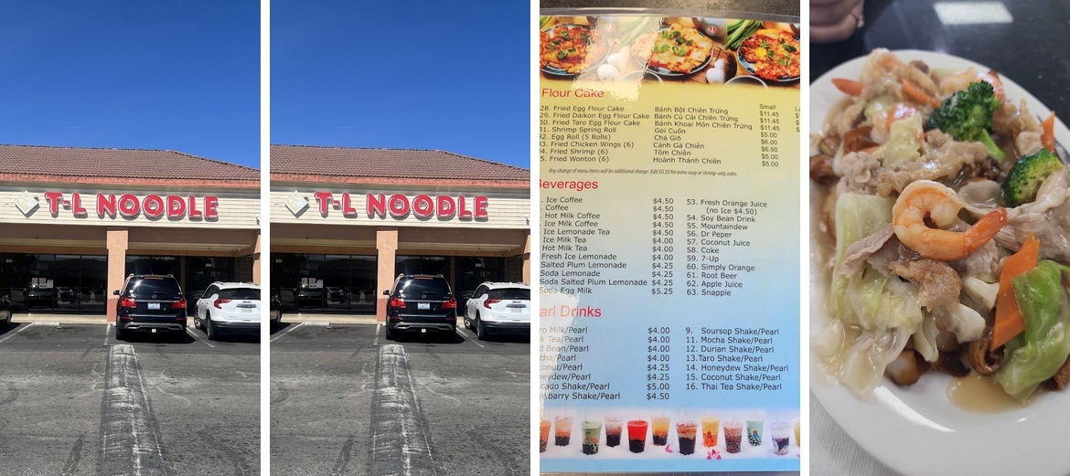 T L Noodle Menu